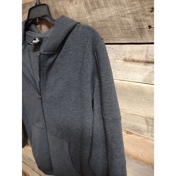 Southpole Medium (M) Women's Dark Gray Full Zip Hoodie / Sweatshirt - Polyester - Picture 2 of 4